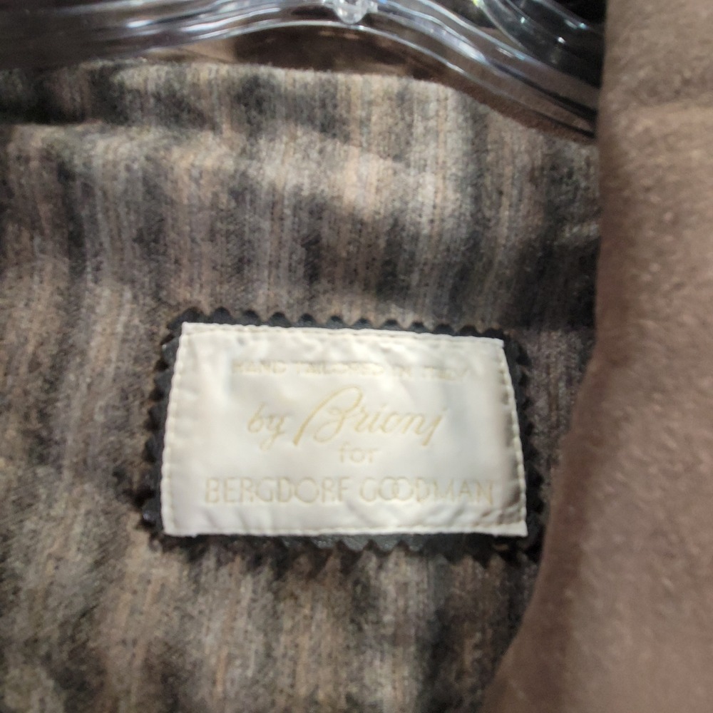 Brioni Bergdorf Goodman Italian Suede Leather Safari Jacket Men EU52/US42 Luxury - Picture 2 of 16